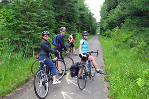 Asphalt cycle path