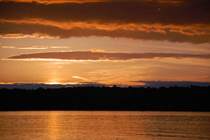 Sunset on the lake